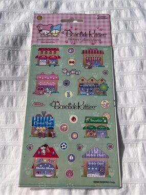 NWT VTG Y2K Barcode Kitties Sandylion Kitty Shops Sticker Sheets